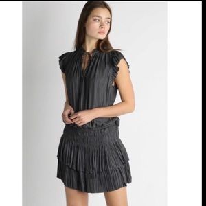 Current air pleated mini dress